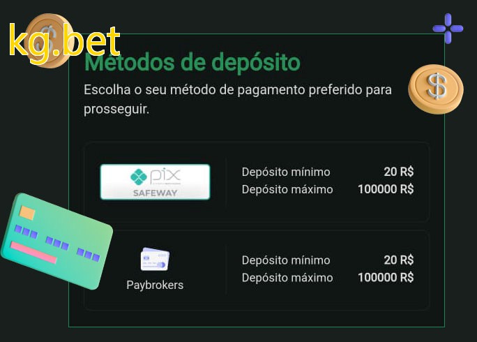 O cassino kg.betbet oferece uma grande variedade de métodos de pagamento